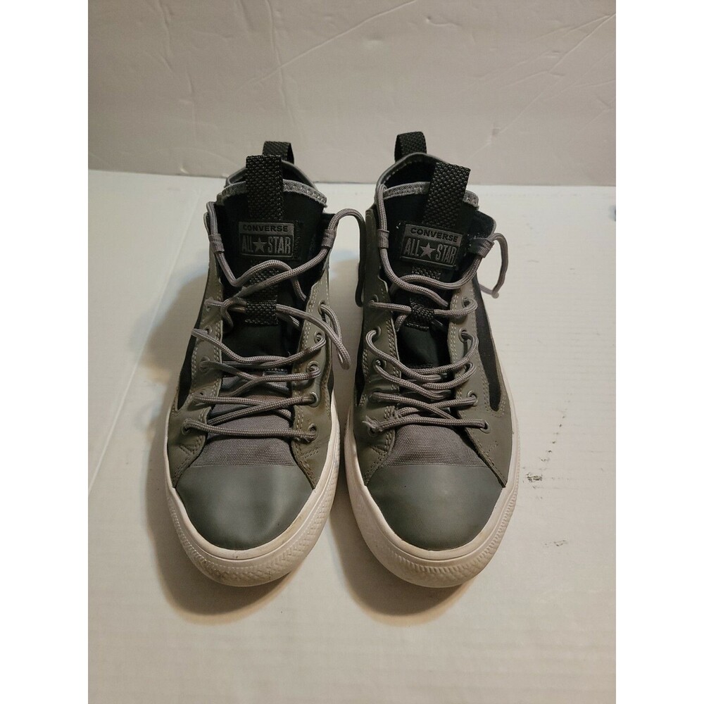 Converse All Star Men 9 Women 11 Gray and Black High Top Unisex Shoes Sneakers